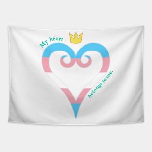 Trans Pride Heart Tapestry