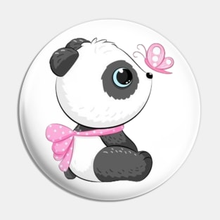 Girl Panda Pin