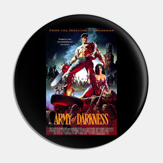 Classic Horror Movie Poster - Army of Darkness Pin by Starbase79