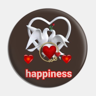 Peace and happiness Pin