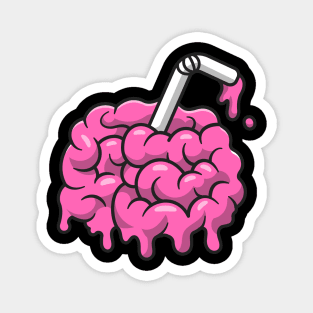 Brain Juice Cartoon Magnet