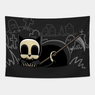 Grim Reapets - Coffin the Cat - Grim Pets Tapestry