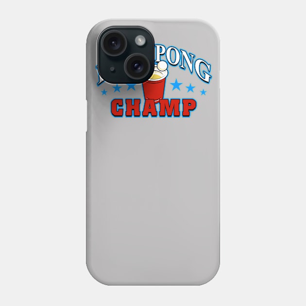 Champion Beer Pong 2020 | Beer Dringking Team Phone Case by Bersama Star