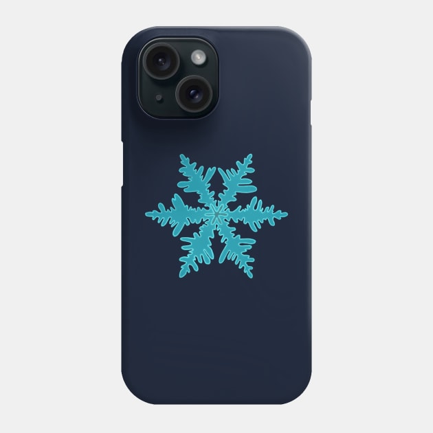 Funky glowy snowflake Phone Case by Keatos