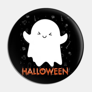 Trick or treat Funny cute Scary ghost Halloween cute scary little ghost Pin