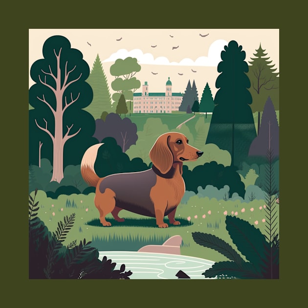 Dachshund in a Park by Star Scrunch