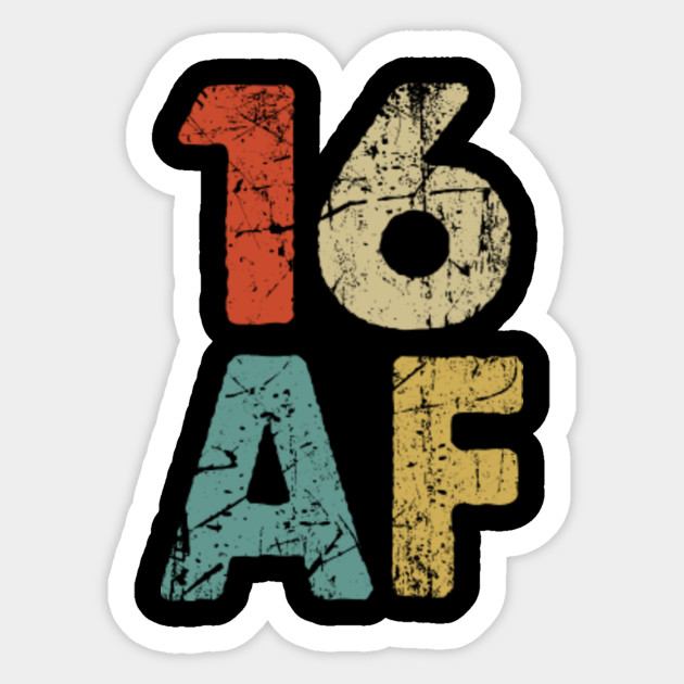 16th Birthday 16 Years Old Celebration Poison 16th Birthday Sticker Teepublic