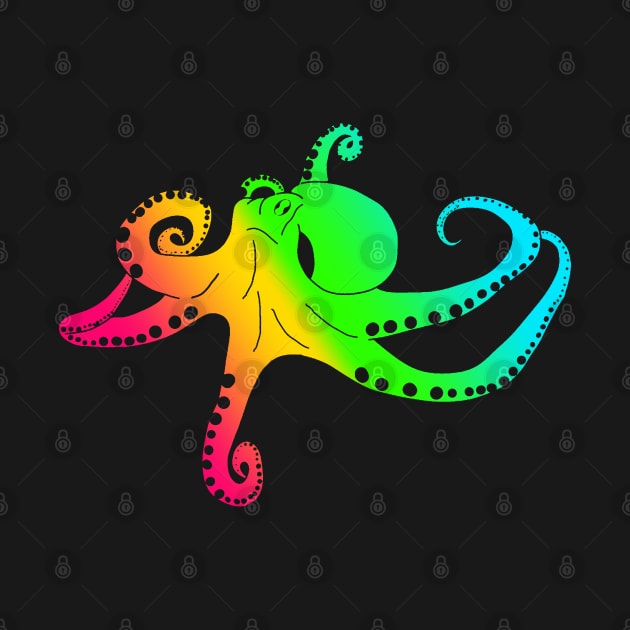 Octopus in rainbow colors by Namwuob