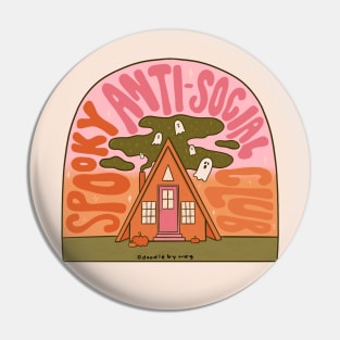 Spooky Anti-Social Club Pin