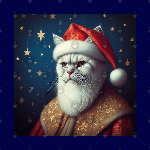 Santa Cat by PetitMuseau