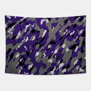 Camouflage - Purple and Grey Tapestry