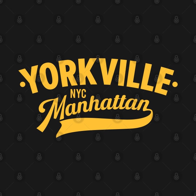 Yorkville Minimalist Logo - Manhattan Chic Apparel - New York City by Boogosh