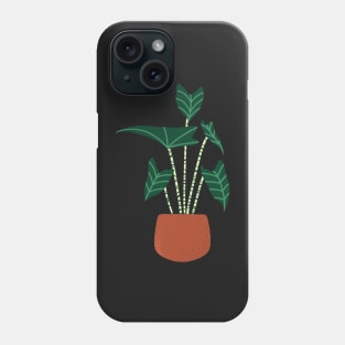 Alocasia zebrina plant Phone Case