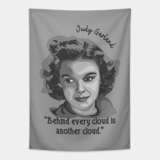 Judy Garland Portrait and Quote Tapestry