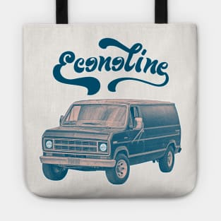 Vintage Custom Econoline Van / Faded Thrift Style Retro Design Tote