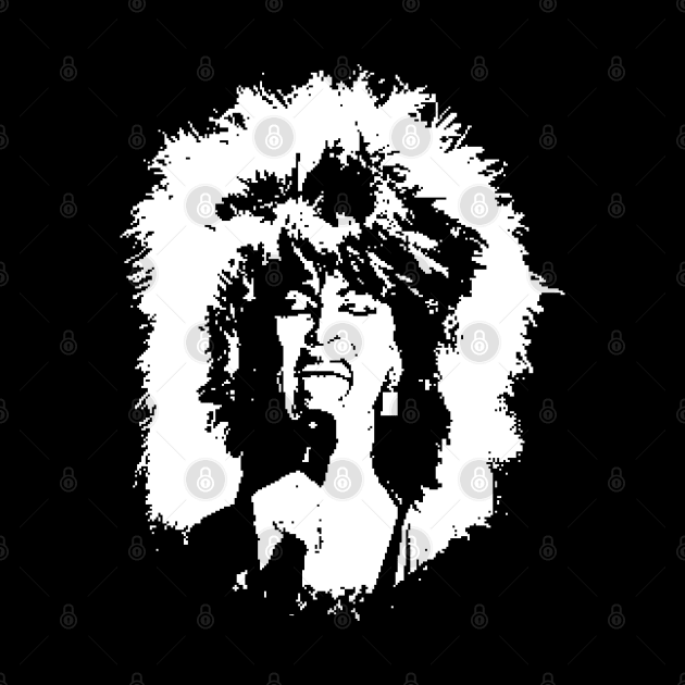 Tina Turner Black White Portrait by phatvo