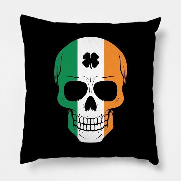 Awesome Irish Skull St. Patrick's St Patty's Day Pillow by theperfectpresents