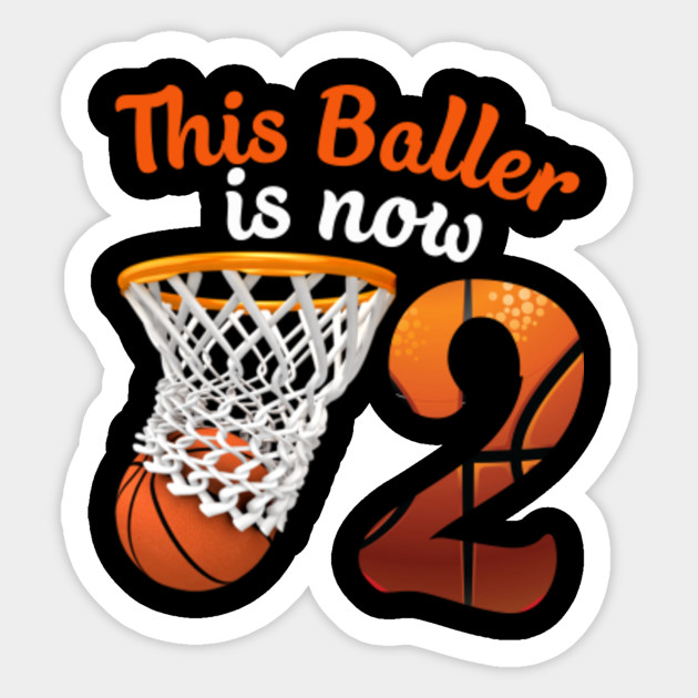 2nd Birthday Basketball Tee Funny 2 Years Old Kids Gift Funny