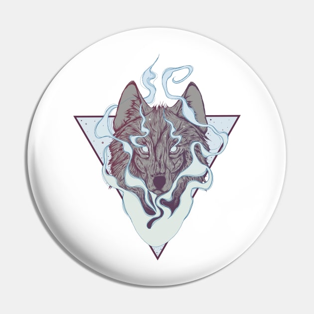 Spirit wolf Pin by Jess Adams