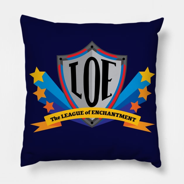 LOE Shield & Stars Pillow by The League of Enchantment