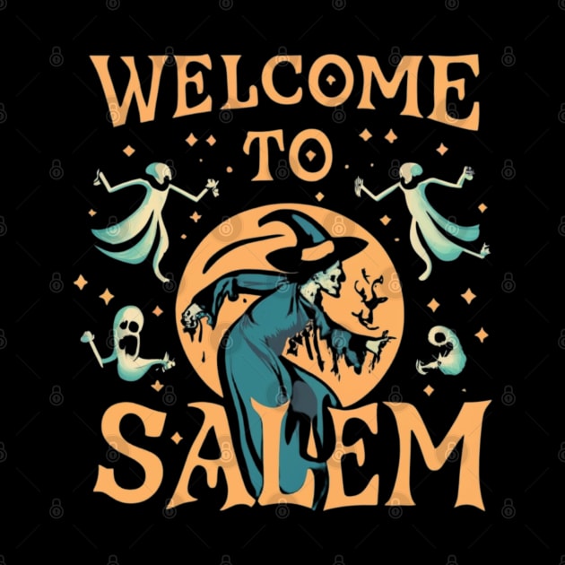 Welcome to Salem Halloween Witch Souvenir by Afternoon Leisure