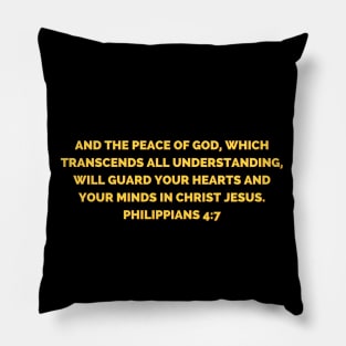 Bible Verse Philippians 4:7 Pillow