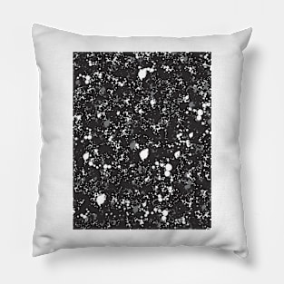 BLACK/WHITE/GREY SPLATTER Pillow