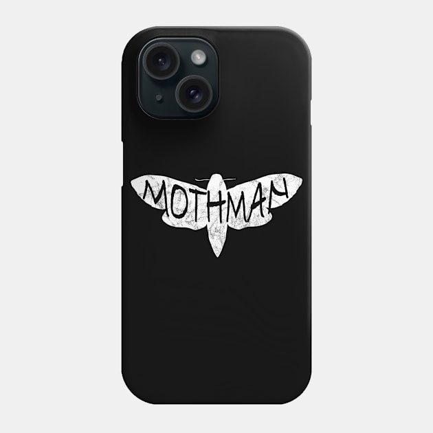 Mothman - Point Pleasant WV Mothman Figure Moth Man Cryptozoology Legend Design Phone Case by Get Hopped Apparel