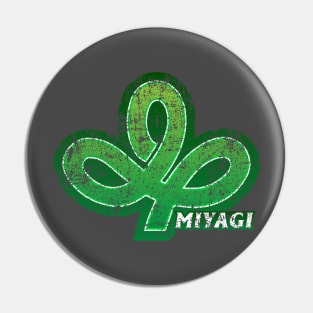 Miyagi Prefecture Japanese Symbol Distressed Pin