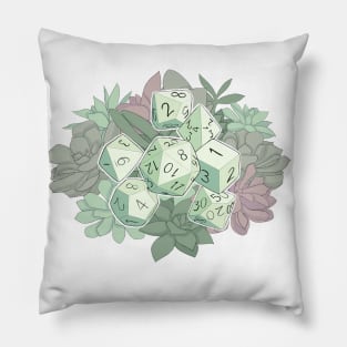 Green Succulent Dice Pillow