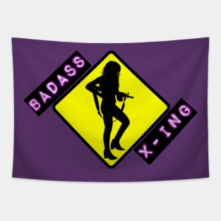 Badass Crossing Tapestry