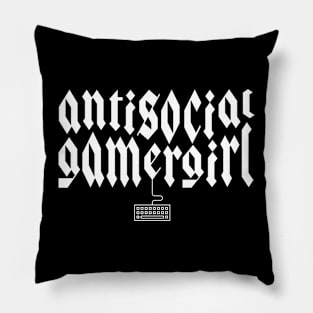 Antisocial Gamergirl Pillow