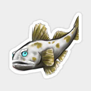 Cute Cod Drawing Magnet