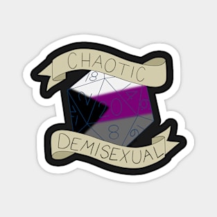 Chaotic Demisexual D20 Magnet