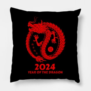 Chinese New Year of the dragon 2024 Pillow