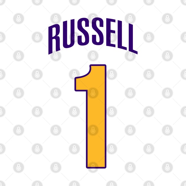 DeAngelo Russell Jersey Poster by Cabello's