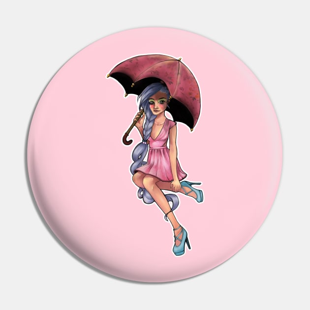 Spring Girl Pin by JJLosh