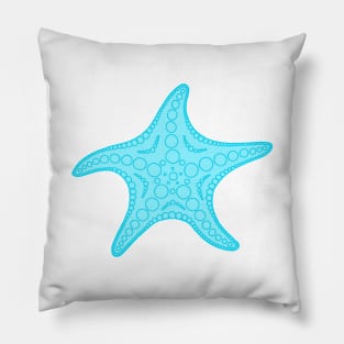 Starfish (blue) Pillow