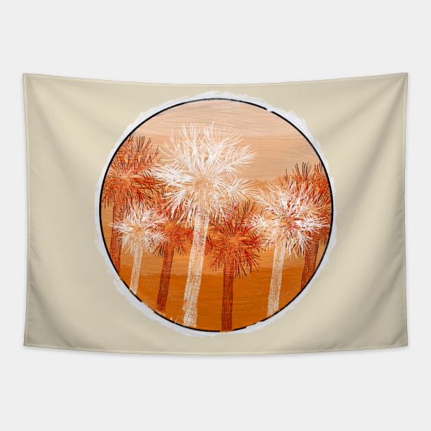 Palm Trees Tapestry by RoserinArt