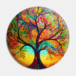 Guiding Light: Illuminating the Path with the Tree of Life Mandala Pin