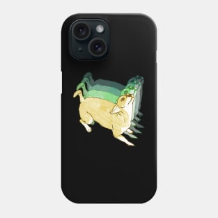 Focus and Wait Colorful Dog 2023 by GDI Designs Phone Case