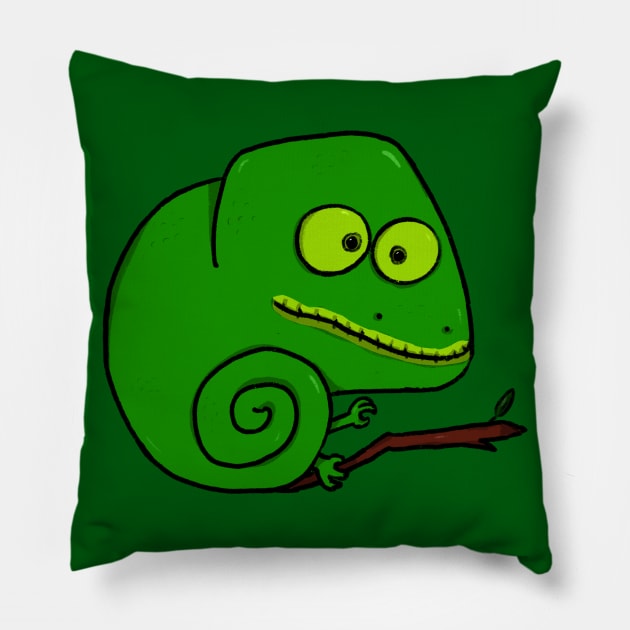 Chameleon orb Pillow by funkysmel