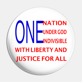 One Nation under God Pin