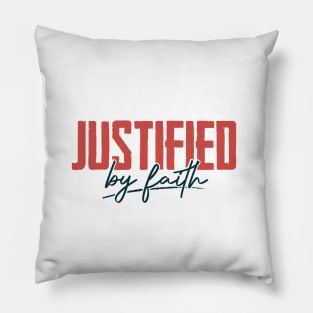 Justified by Faith Pillow