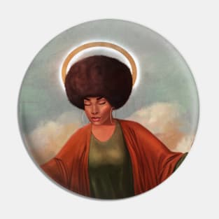 God is a Black Woman Pin