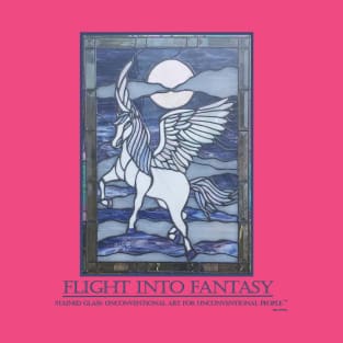 Flight Into Fantasy Stained Glass for Light T-Shirt