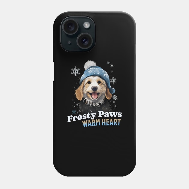 Frosty Paws Warm hearts Phone Case by MZeeDesigns