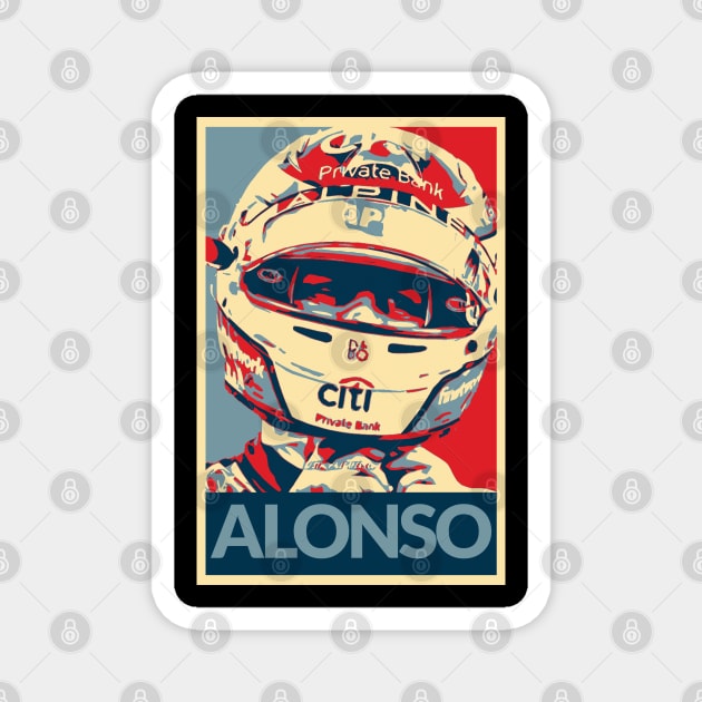 Fernando Alonso Magnet by TheGeekTee