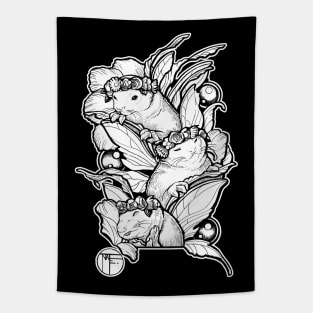 Ferret Fairies - White Outlined Version Tapestry