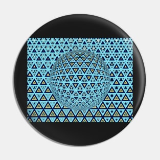 similar shaped mosaic tiles design over a 3D sphere Pin